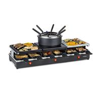 Fondue Set Electric Cheese Fondue Raclette Grill Pans Chocolate 12 Persons 1650W