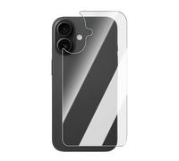 fonefunshop Back Protector Compatible With iP 17 Rear Tempered Glass Protection Transparent