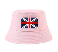 fonefunshop Bucket Hat British Flag Union Jack Pink