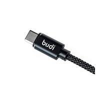 fonefunshop Budi 2m PD 65W USB Type-C to Type-C Reversible Aluminium Shell Braided Cable
