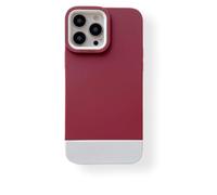 fonefunshop Case Compatible with iPhone 12 12 Pro 3 in 1 Designer in Burangdy White