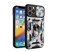 fonefunshop Case Compatible with iPhone 13 Pro in White Hybrid Armoured Cover Shockproof