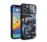 fonefunshop Case Compatible with iPhone 13 Pro Max in Sea Blue Hybrid Armoured Cover Shockproof