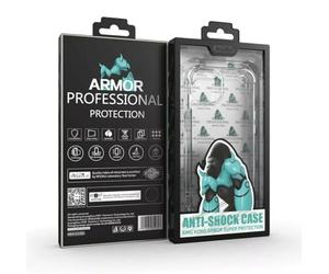 fonefunshop Case Compatible With iPhone 16e Clear Transparent King Kong Tough Shockproof Armoured
