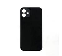 fonefunshop Compatible with iP 12 - Plain Glass Back In Black