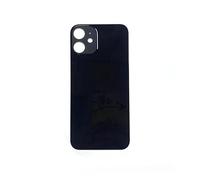 fonefunshop Compatible with iP 12 Pro Plain Glass Back in Black