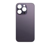 fonefunshop Compatible with iP 14 Pro Plain Glass Back Replacement in Deep Purple