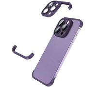 fonefunshop Corner Pad Protection Compatible with iP 14 Pro in Purple