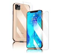 fonefunshop Full Cover Front & Back Tempered Glass Compatible With iP 12 Pro Max 9H
