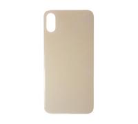 fonefunshop Glass Back Compatible With iP XS Max Plain in Gold