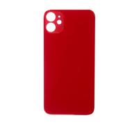 fonefunshop Glass Back Compatible With iPhone 11 Plain in Red