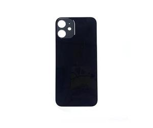 fonefunshop Glass Back Compatible with iPhone 12 Pro Plain in Black
