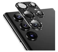 fonefunshop Glass Camera Lens Protector For Compatible with Samsung S24 Ultra Full Cover Black