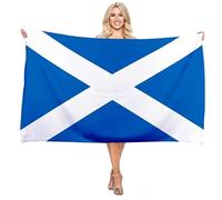 fonefunshop Scottish Flag Beach Towel Large 130cm X 80cm for Beach Holiday Gym Picnic Big Bath Towel Blanket Quick-Dry Microfiber Absorbent