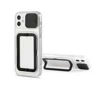 fonefunshop Soft TPU Phone Case Compatible With iP 13 Pro Max in Black With Camera Lens Protection Cover and Stand