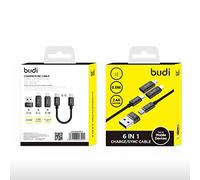 fonefunshop Universal Phone Charging Cable Set, Budi Fast Charging And Data Transfer Cable Kit