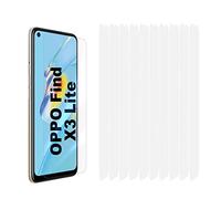 Fonetek® 10x Clear Plastic PET LCD Screen Protector Cover Guards for Oppo Find X3 Lite