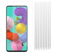 Fonetek® 10x Clear Plastic PET LCD Screen Protector Cover Guards for Samsung Galaxy A71 (6.7")