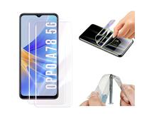 Fonetek 2x For OPPO A78 5G [FULL COVERAGE] Clear TPU Screen LCD Protector Guard Shield Covers