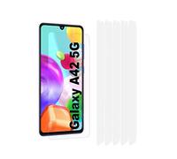 Fonetek® 5x Clear Plastic PET LCD Screen Protector Cover Guards for Samsung Galaxy A42 5G