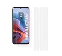 Fonetek 5x Clear Plastic PET Screen Protector Cover Guards for Motorola MOTO G34