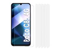 Fonetek 5x Clear Plastic PET Screen Protector Cover Guards for Xiaomi POCO C85