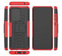 Fonetek®, Compatible with GALAXY S20 ULTRA, Slim Armour Shockproof Defender Heavy Duty Case Cover with Stand to fit Samsung Galaxy S20 Ultra (Red)