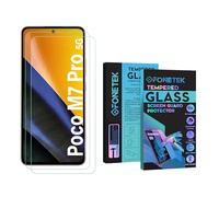 Fonetek For Xiaomi Poco M7 Pro 5G, Pack of 2, TEMPERED GLASS Screen Protector LCD Guard Case Cover - Clear