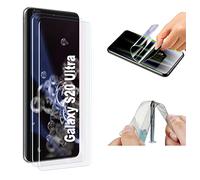 Fonetek® Pack of 2, Compatible with GALAXY S20 ULTRA, Invisible Clear Hydrogel TPU Screen Protector Shield Guard Cover [Full Coverage] [Dry-Fit] [NOT Glass] for Samsung Galaxy S20 Ultra (6.9")