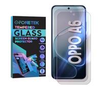 Fonetek, Pack of 2, for OPPO A6, Anti-Spy PRIVACY Tempered Glass Screen Protector LCD Guard Case Cover