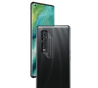 Fonetek® Pack of 4, Compatible with OPPO Find X2 Pro, Camera Rear Lens Thin Glass Protector Shield Guard Covers for OPPO Find X2 Pro