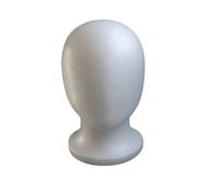 FonFou 1 piece Men's human model, doll head, foam wig, hat display, white, simple style