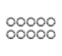 FONGKNOX 10 PCS Ball Bearing Set with Ball Cage, Bearing Replacement Part Height 6 mm BSA Thread Material Steel Outer Diameter 25 mm, Inner Diameter 12 mm