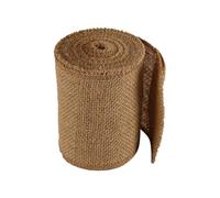 FONGKNOX 10cm 5 Meter Hessian Ribbon Burlap Table Runner Fabric DIY Handmade Christmas Craft Jute Roll Vintage Shabby Chic for Wedding Party Decorative Jute Ribbon