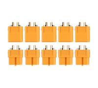 FONGKNOX 10pcs XT60 Connectors Plugs Male Female Power Plugs 5pcs XT60 Male Bullet Connectors with 5pcs XT60 Female Bullet Connectors for for RC Car Boat Lipo Battery RC Model