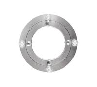 FONGKNOX 125mm Heavy Duty Aluminium Alloy Rotary Table Bearings Turntable Round Dining Table Smooth Swivel Plate for Tabletop Serving Trade Show Displays 5inch
