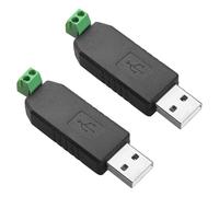 FONGKNOX 2Pcs in Pack USB CH340 to RS485 Converter Adapter USB to 485 converter Module USB2.0 Compatible with USB1.1 PC to RS485 Devices Suits WinXP Vista, Wn7 Win10 Linux MacOS and WinCE5.0 drive