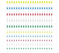 FONGKNOX 300PCS in Pack 3mm 5mm LED Light Emitting Diodes 2-Pin Light Emitting Diodes Round-Headed Led Lamp Assorted Color Diodes Resistor Kit 20Pcs for Each Colar & Size Red White Green Blue Yellow