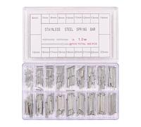FONGKNOX 360PCS Watch Split Pin 6-23mm Watch Band Link Cotter Pin Assortment Stainless Steel Bracelet Pin Band Repair Kit 1.0mm Dia
