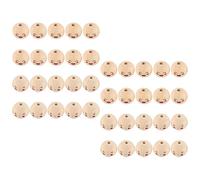 FONGKNOX 40PCS Smiley Face Wooden Beads 20mm Wooden Balls Worry Bug Smiley Face Wooden Beads, Wooden Beads Worry Bug DIY Jewelry Bracelet Necklace