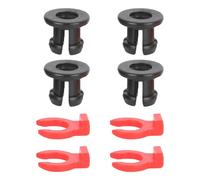FONGKNOX 4CPS Professional Tube Clamp, Quick Connector Replacement Bowden Connector Red and Black Jaws Economical Pneumatic Accessories, 3D Printer Accessories