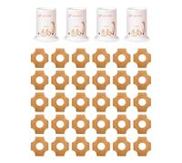 FONGKNOX 4pcs Smokeless Moxa Tube Acupuncture Massage Moxibustion Roll with 30 Adhesive Tape Moxibustion Roll Box Tool Stick For Body Healthy Care
