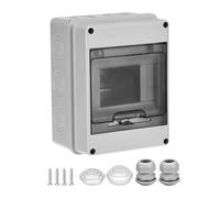 FONGKNOX 5 Way IP65 Switch Box Distribution Protection Box Waterproof Consumer Unit Transparent Window Electrical Consumer Circuit Breaker Box
