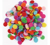 FONGKNOX 500Pcs Round Felt Circles 25mm Felt Craft Pads Replacement Refill Pads Colored Non-Woven Discs for DIY Sewing Handcraft Projects Craft Making Accessories Mixed Color