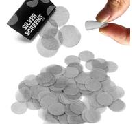 FONGKNOX 500PCS Stainless Steel Pipe Filter Smoke Filter 15mm Pipe Filter Filter With Storage Box