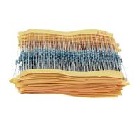 FONGKNOX 600 Pcs in Pack Metal Film Resistor Kit Assorted Kit Common in Uses Model 30 Types 20 pcs Each 1/4 W 1ohm-10Mohm 1% Tolerance Each Type Individual Packed in a Row Electrical Repairs DIY