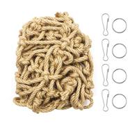 FONGKNOX Bird Climbing Net Cotton Rope Parrot Hammock Net Jungle Fever Rope Pillow Leopard Gecko Swing Hanging Bed Lounger Ladder for Budgie Parakeet Parrot