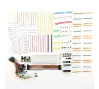 FONGKNOX Electronics Component Kit Breadboard 830 Contact Breadboard Jumper Wire Cable Kit Electronics Starter Kit PCB Electronics Introduction Kit Power Module Compatible with Arduino