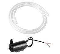 FONGKNOX Micro Submersible Mini Water Pump 3V 5V Black Micro Submersible Motor Pump with Clear Vinyl Tubing Flexible PVC Tubing for Fish Tank Fountain Aquarium Garden