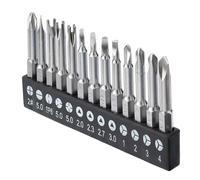 Fongmore 13 Pcs 1/4" Hex Shank Alloy Steel Triangle Cross Slotted Y-Type Spanner Inner Cross Magnatic Screwdriver Drill Bits Set Spanner Screwdriver Bits 50MM Length